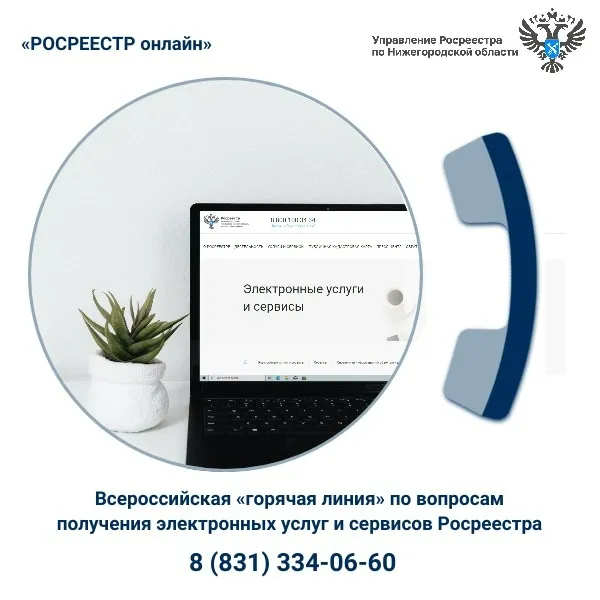 Всероссийская «горячая линия» по вопросам получения электронных услуг Росреестра: «РОСРЕЕСТР онлайн»